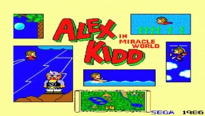 Alex Kidd in Miracle World (Master System), uno de los juegos más famosos del predecesor de Sonic.