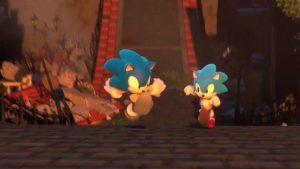 Ambos Sonics corriendo juntos en el Trailer de Sonic Project 2017.