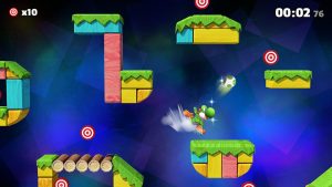 Break the Targets (Yoshi Stage –Super Smash Bros. Melee) tal como se vería en Nintendo Switch, a partir de esta captura se rumora el regreso de este minijuego, ausente en la versión anterior.