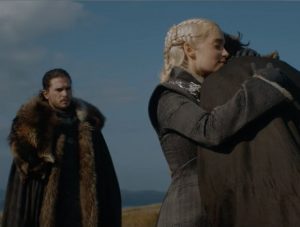La reunión entre Daenerys y Jorah fue conmovedora. Miren la expresión confundida de Jon.