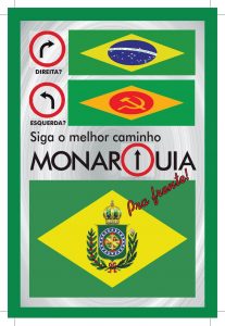 Descripción de la imagen: Flyer que circula en Brasil en favor de la vuelta del imperio.